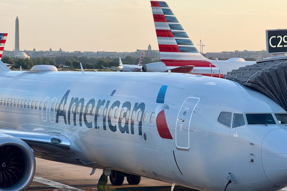 The fare on American Airlines from London to Dallas before the first England group match, returning from New York on the day after the last group game has remained stable since the draw was made (AFP via Getty Images)