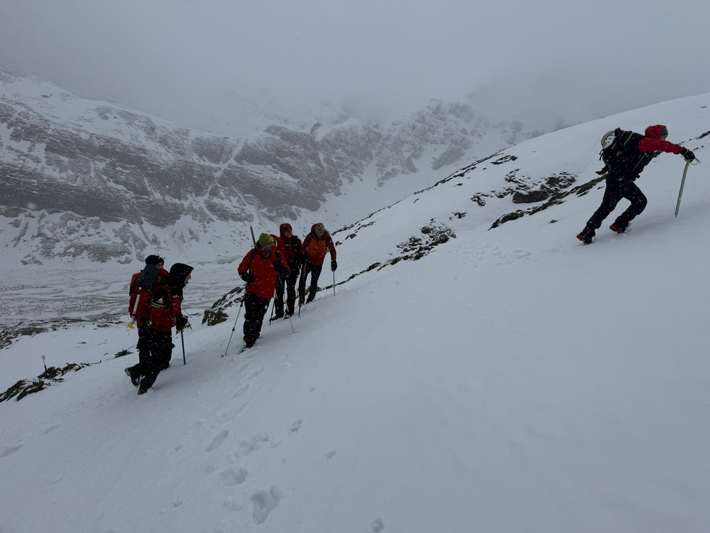 The operation was hindered by adverse weather (Salvamont Brașov)