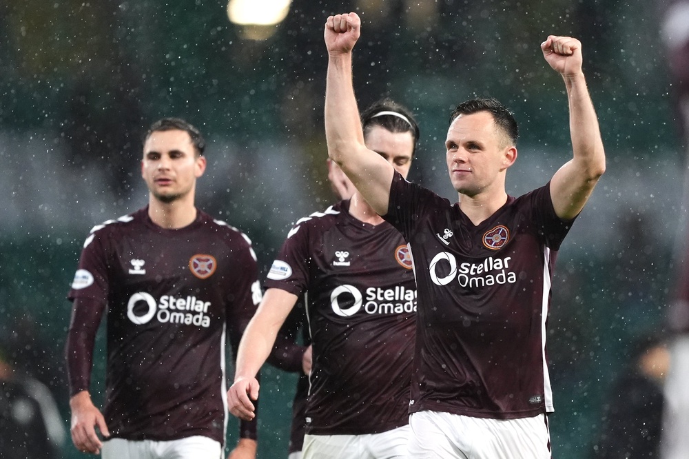 Hearts won at Celtic Park in December and another victory would confirm a historic league title (Andrew Milligan/PA Wire)