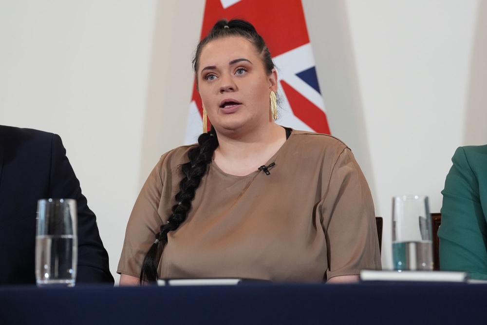 She was asked by Conservative MP Robbie Moore about claims grooming gang survivor Fiona Goddard had been told her perpetrator was set to be released early. (Lucy North/PA Wire)