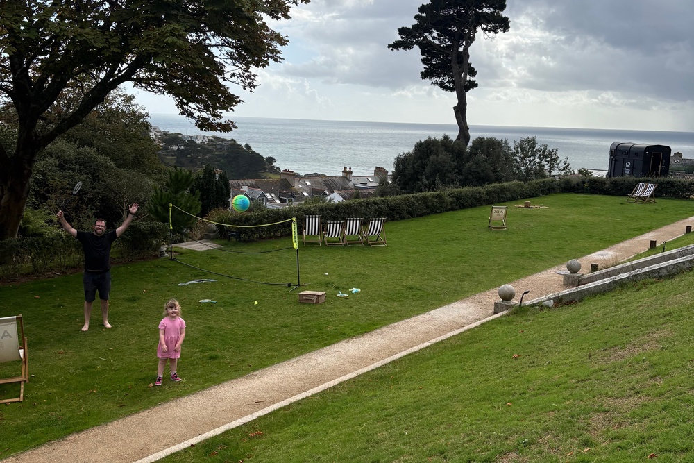Fowey Hall’s baby monitor system means parents get to spend quality time outdoors with any older children while the younger kids sleep (Lizzie Edmonds)