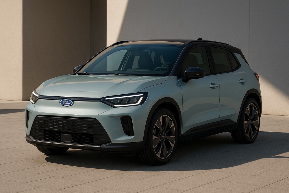 Our render shows how a Renault 5-based electric Ford Fiesta could look in 2028 (Steve Fowler)