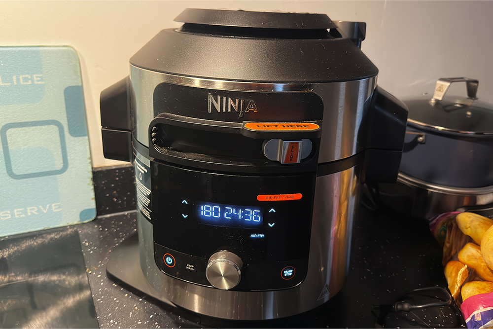 To prepare the meal, I only used the air fryer function on my Ninja 15-in-1 foodi max (Rachael Penn/The Independent)