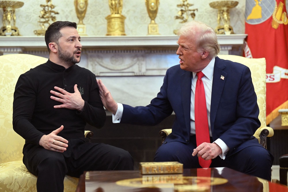 Trump and Zelensky clashed in front of the world’s cameras in February 2025, shortly after the American president’s reelection (AFP/Getty)