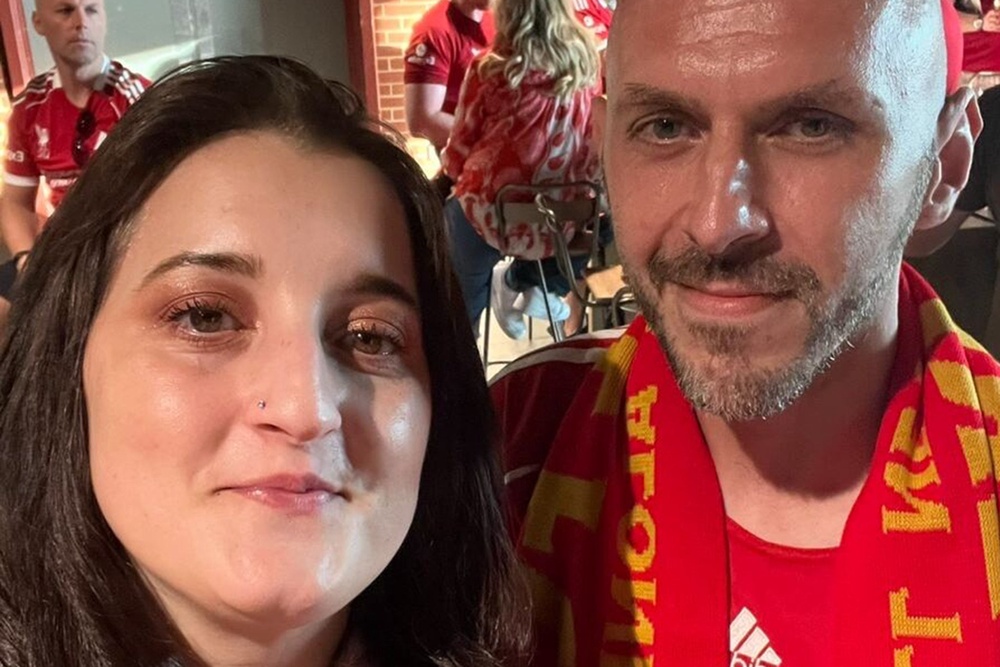 Sheree Aldridge and Dan Eveson were hit by Doyle’s car. The ex-soldier says it changed his life forever (Supplied)