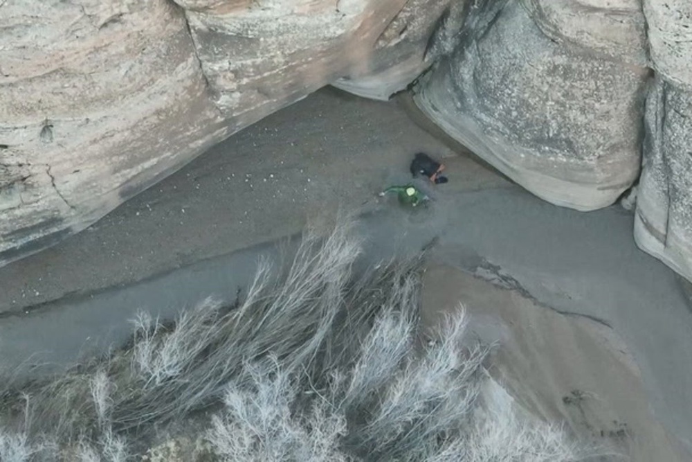 Hiker rescued after getting trapped in quicksand at US national park