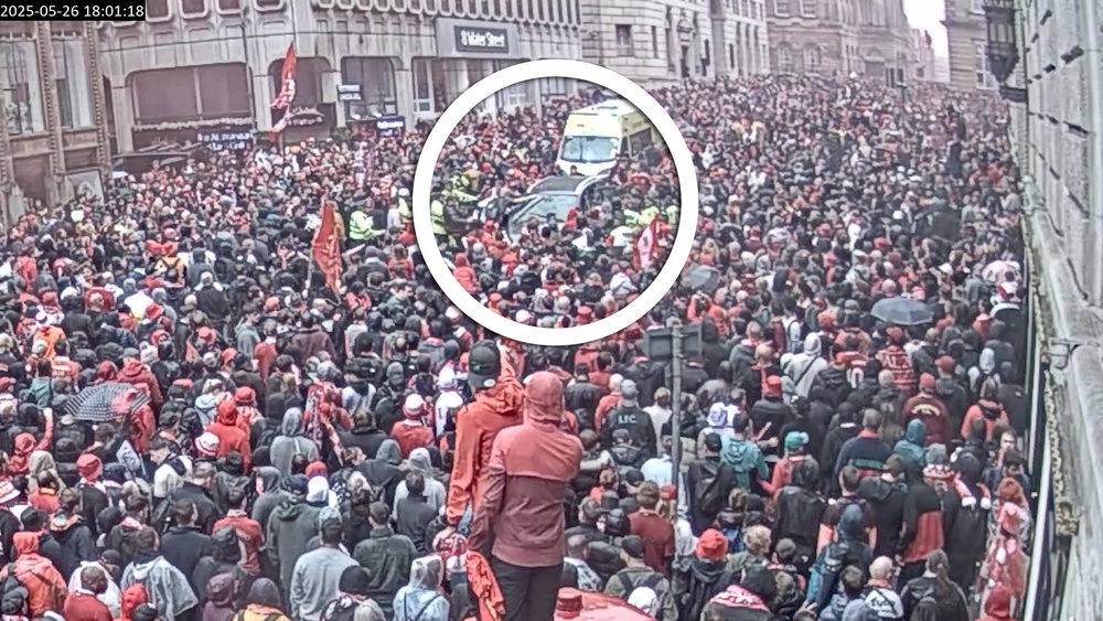 Doyle’s vehicle cuts down the crowds during the parade incident (Independent)