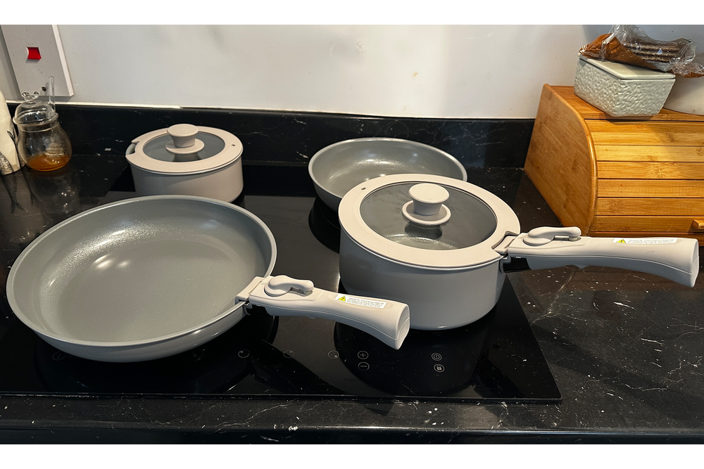 The handles are detachable to save space (Rachael Penn/The Independent)