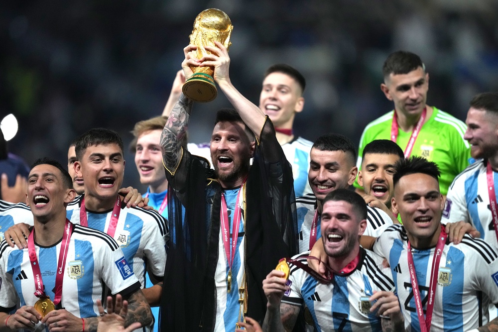 Argentina combined ideology and ‘tournament ball’ to adapt on their path to glory in Qatar (PA)
