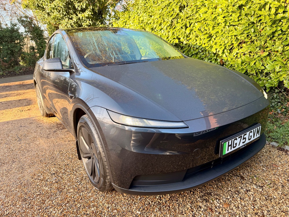 Tesla's Model Y Standard does without the full-width light bar of other Model Ys – not a bad thing (Steve Fowler)