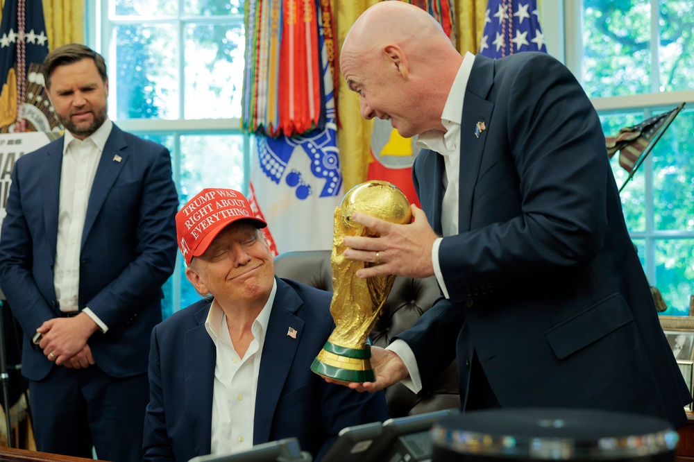 FIFA President Gianni Infantino reportedly considered making a personal appeal to President Donald Trump for a moratorium on ICE raids during the tournament (Getty)