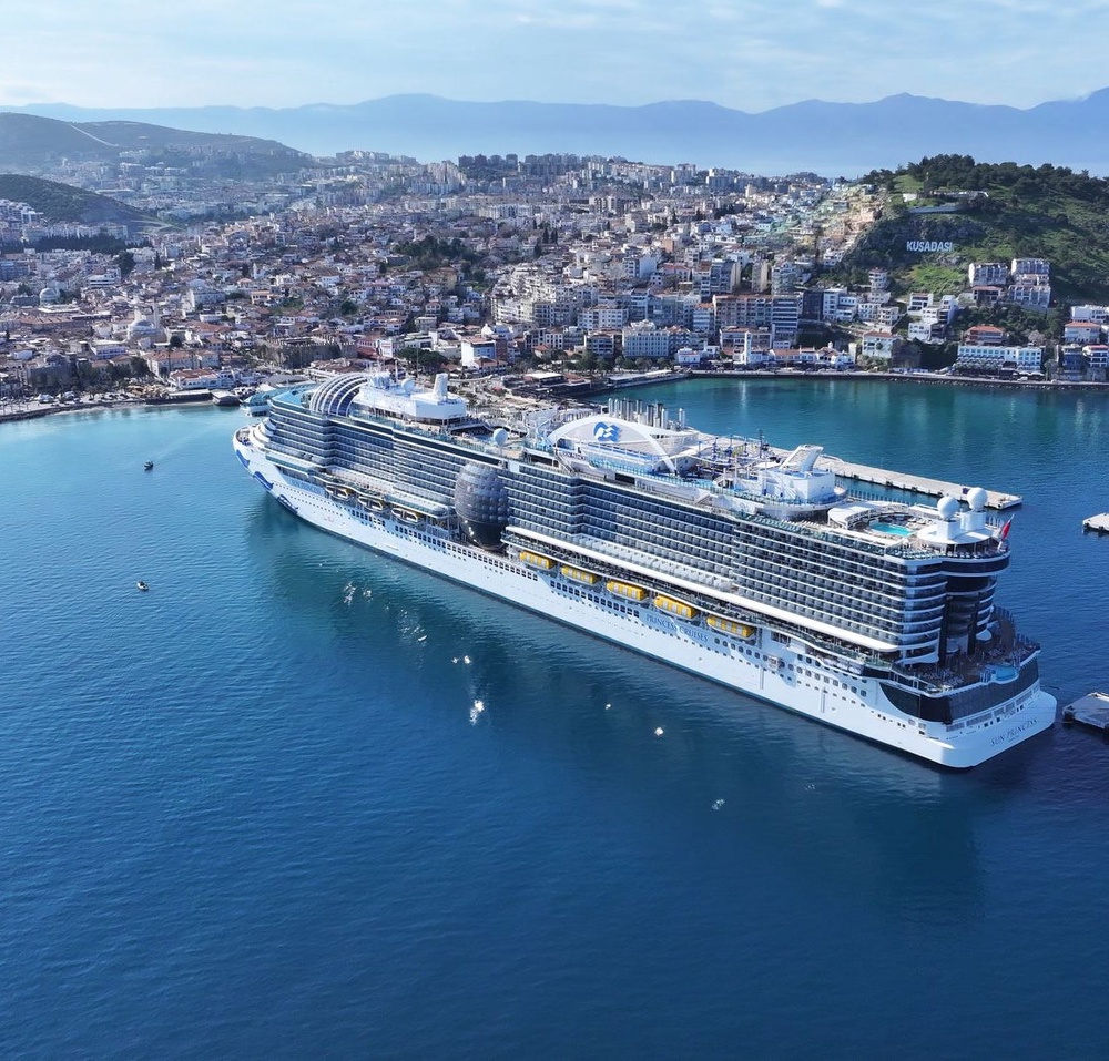 Sun Princess was launched in 2024 and has plenty of spaces to see the solar eclipse (Princess Cruises)