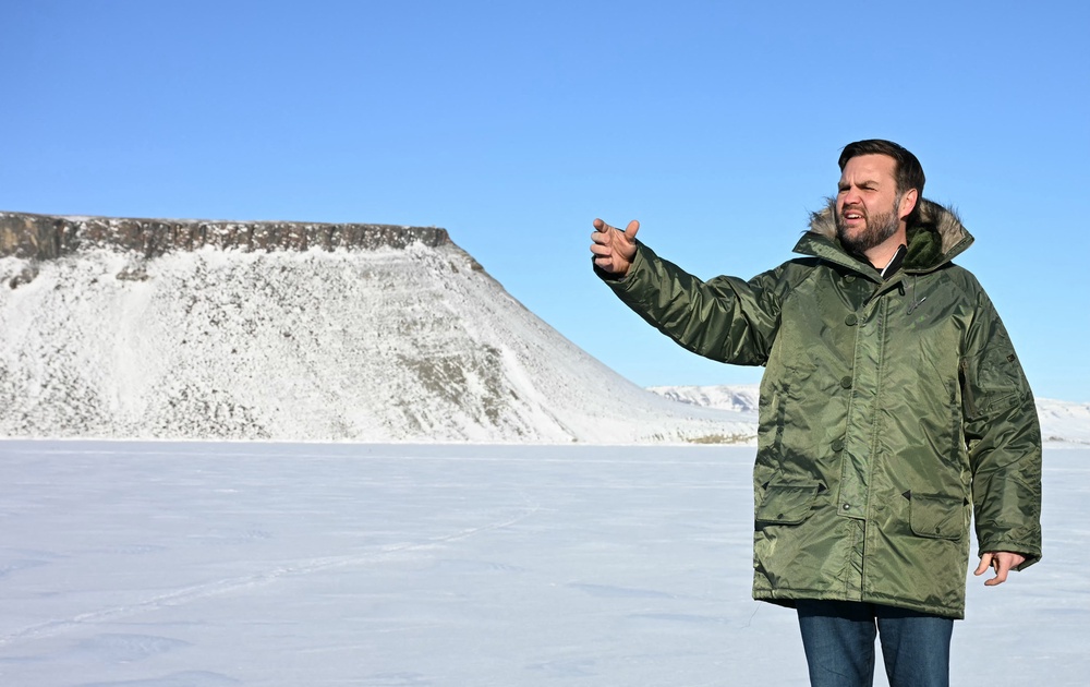 JD Vance, the US vice-president, on a visit to Greenland last year (POOL/AFP via Getty Images)