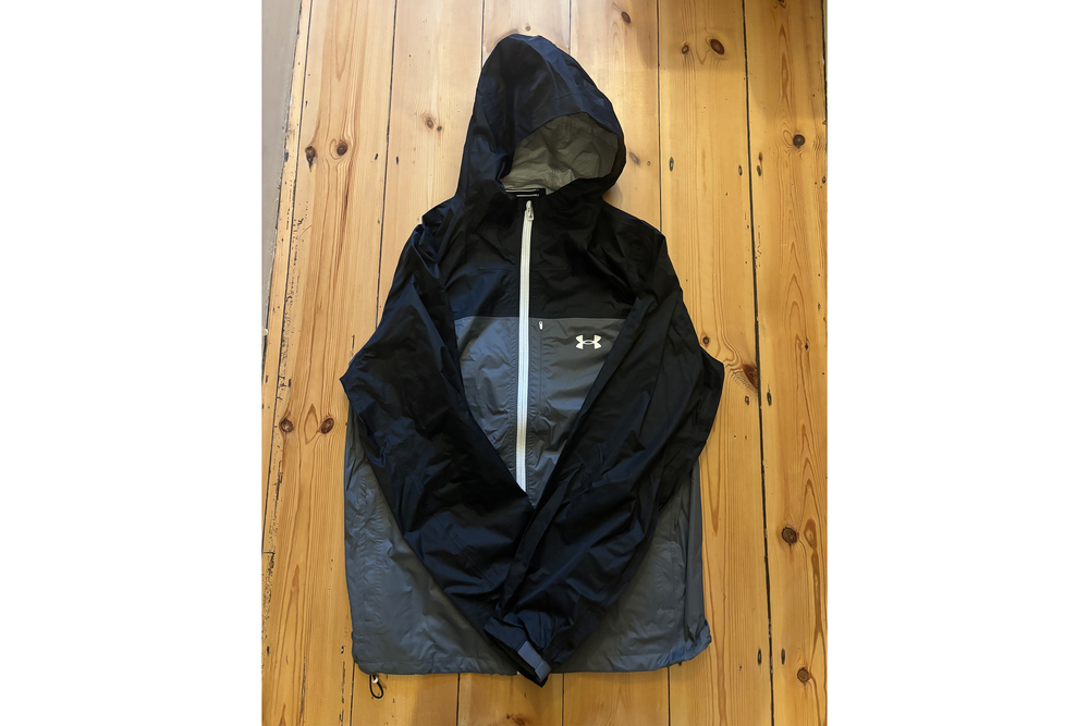For bracing the rain while running, I’d go for this jacket (Richard Jones/The Independent)