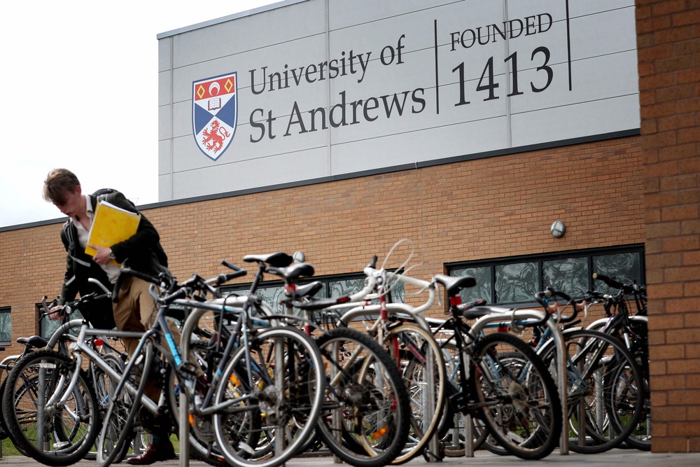 The University of St Andrews has taken the top spot (PA)