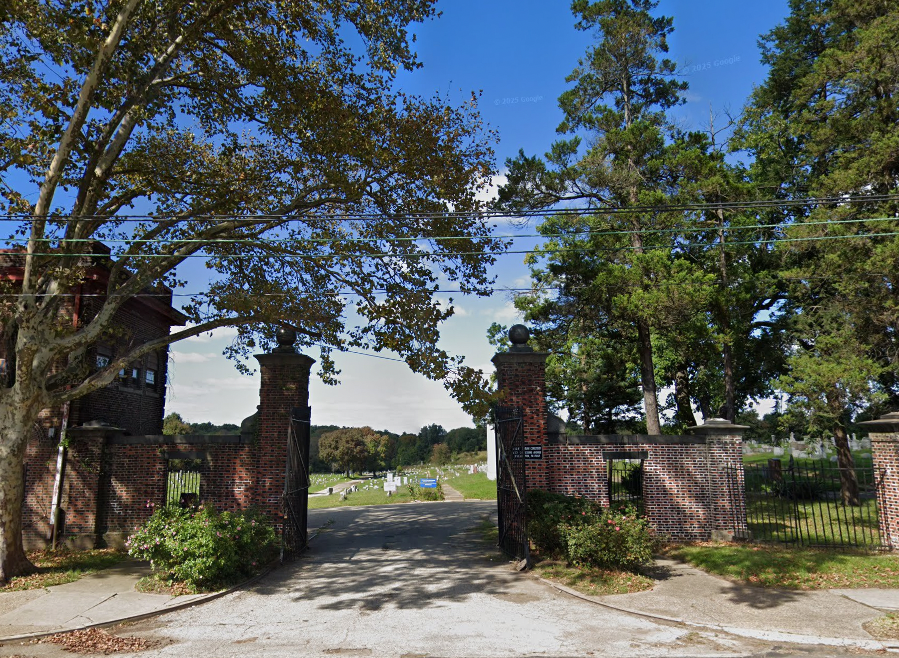The investigation into Gerlach began in January after members of the Friends of Mount Moriah Cemetery reportedly alerted authorities to widespread grave desecration (Google Maps)