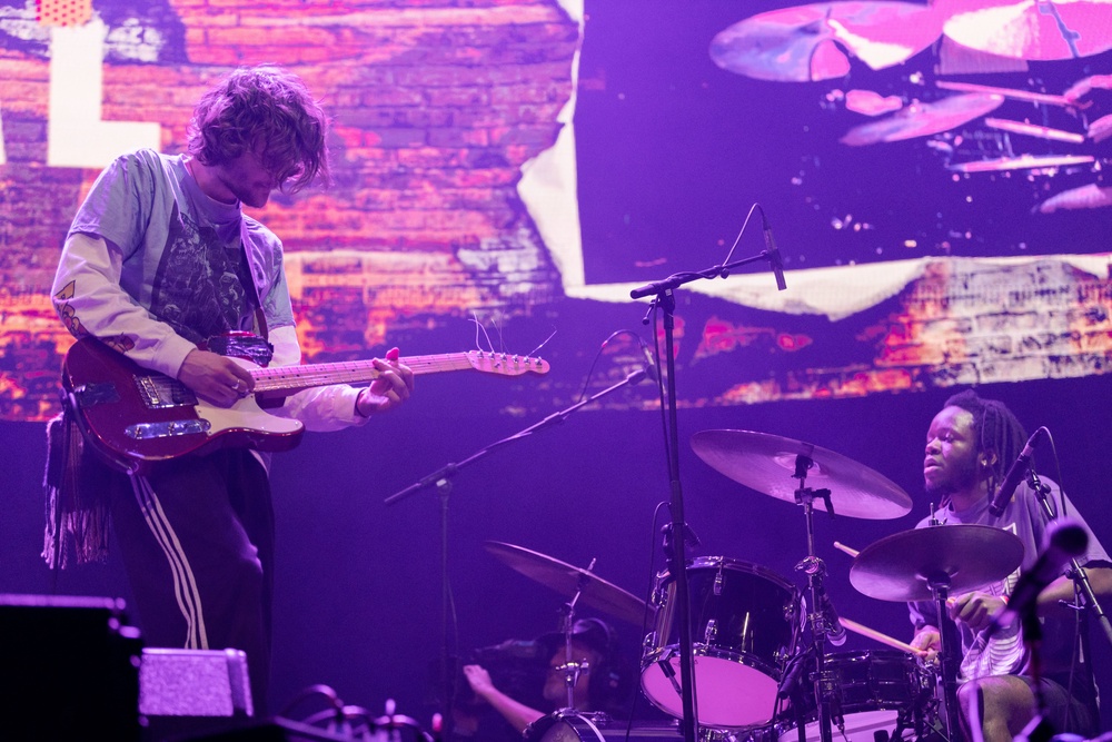 Greep’s former Black Midi bandmate Matt Kwasniewski-Kelvin (left) died in January at the age of 26 (Chris Lever/Shutterstock)