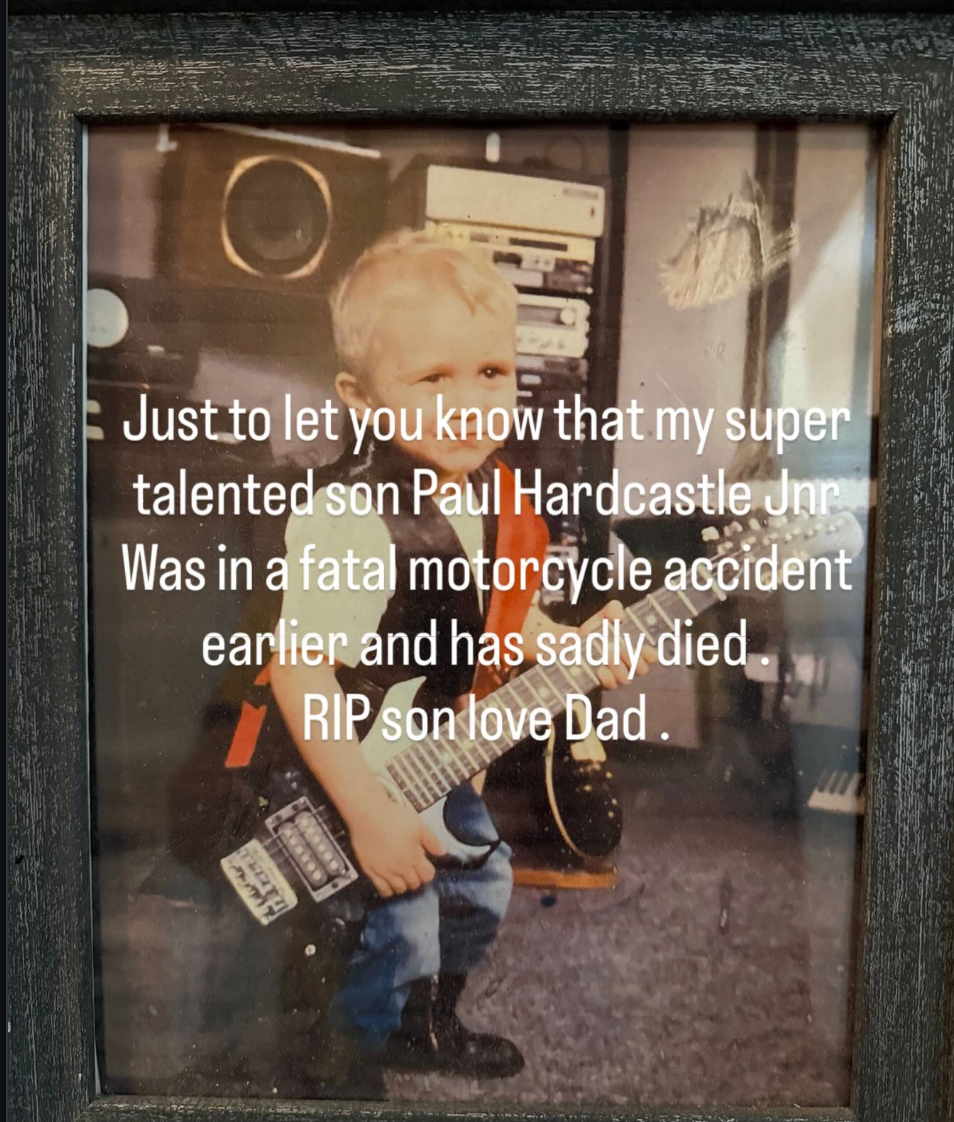 Paul Hardcastle announced son's death on Instagram (Instagram)