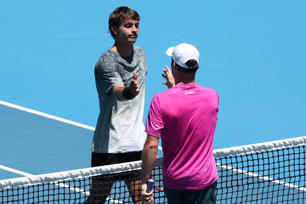 Fery beat Cobolli in the first round of the Australian Open this season (AFP via Getty Images)