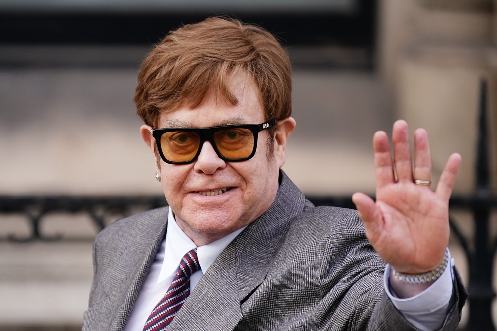 Sir Elton John leaving the Royal Courts Of Justice after a preliminary hearing in his claim against ANL in 2023 (PA Archive)