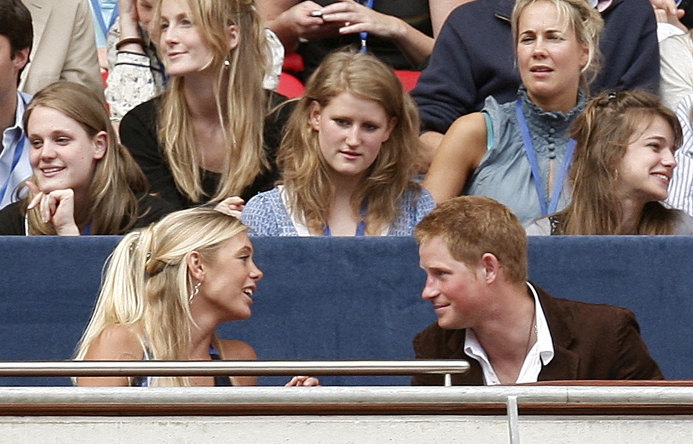 Harry with Chelsy Davy at Wembley Stadium at the concert in memory of Diana, Princess of Wales in 2007 (Stephen Hird/PA) (PA Archive)