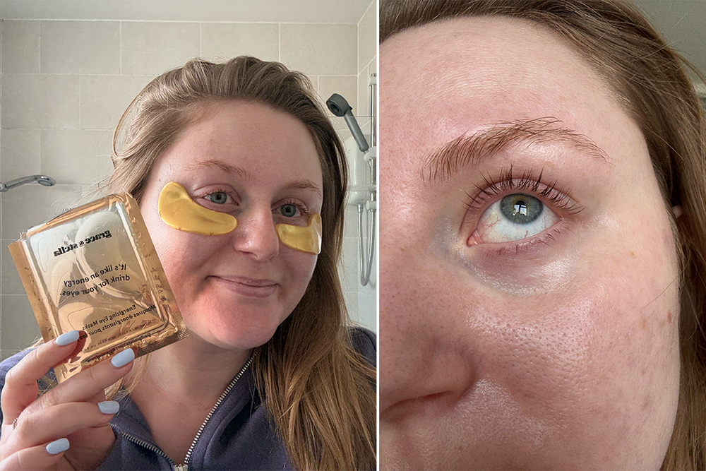 My under-eye area feeling felt firmer and noticeably refreshed (Lucy Smith/The Independent)