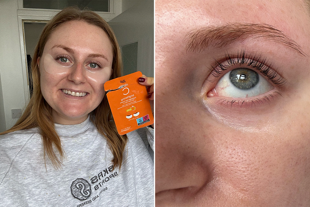 As pictured, I saw my complexion looking brighter in the targeted area after just one use (Lucy Smith/The Independent)