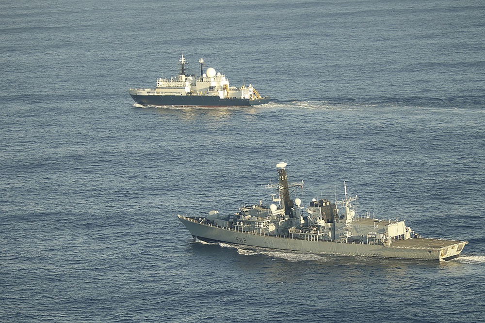 The Russian ship Yantar was recently spotted in UK waters (UK MOD/Crown copyright)