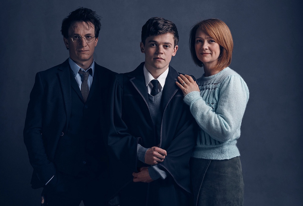 The original cast of ‘Harry Potter and the Cursed Child’: Jamie Parker, Sam Clemmett and Poppy Miller (PA)