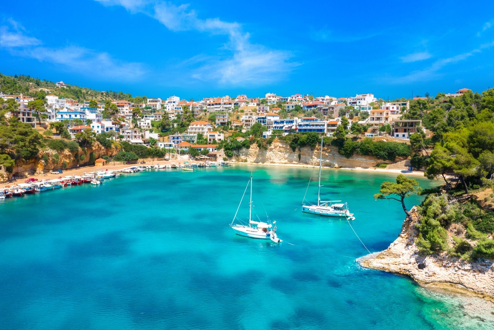 Alonissos boasts seductively azure, wildlife-rich waters at beaches such as Votsi, where visitors are in with a chance of spotting the rare Mediterranean monk seal (Getty/iStock)