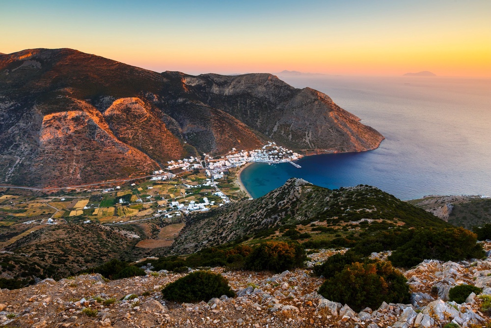 Sifnos is foodie heaven — it’s where Greece’s most influential chef was born. Pictured is the village of Kamares (Getty/iStock)