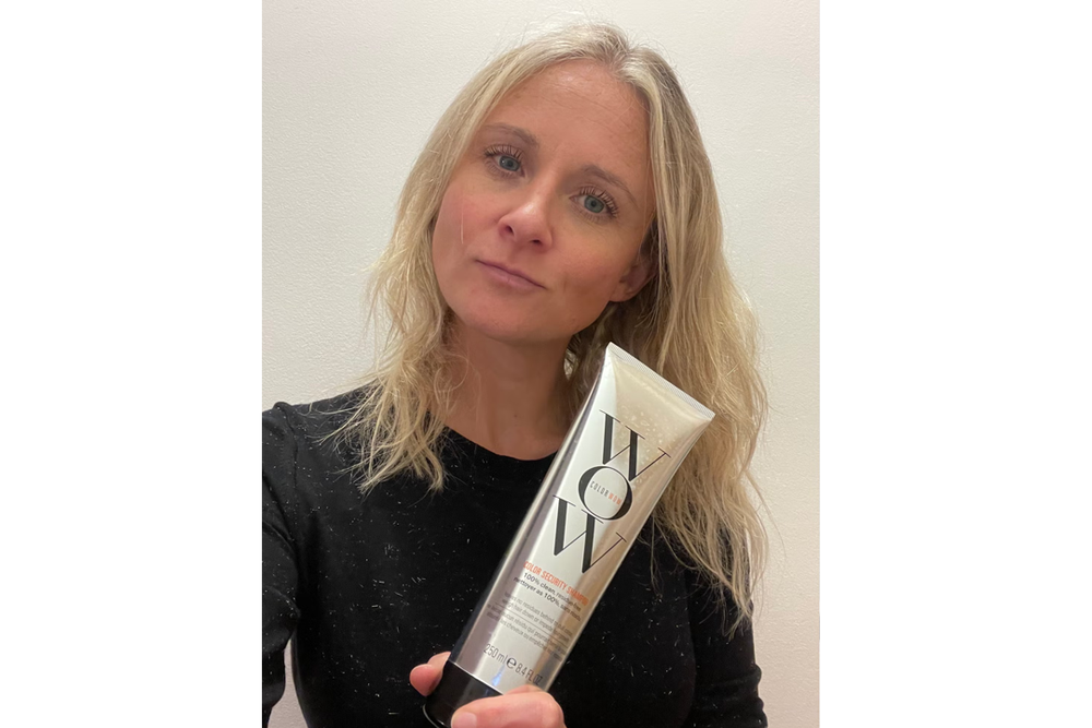 My strands felt clean and fresh rather than weighed down after using this shampoo (Annabel Grossman/The Independent)