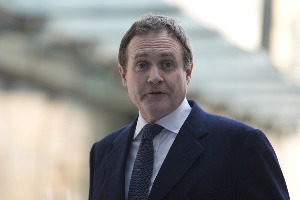 Tom Tugendhat will reportedly replace Dame Priti Patel (Jordan Pettitt/PA) (PA Archive)