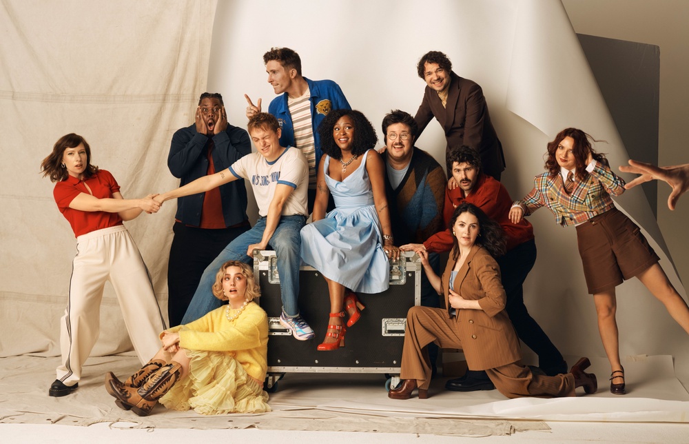 The cast of ‘Saturday Night Live UK’ (from left): Celeste Dring, Hammed Animashaun, Annabel Marlow, Shep, Larry Dean, Ayoade Bamgboye, Al Nash, George Fouracres, Paddy Young, Emma Sidi and Ania Magliano (Sky UK)