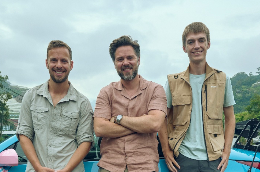 James Engelsman, Thomas Holland and Francis Bourgeois are new hosts of ‘The Grand Tour’ (Prime Video)