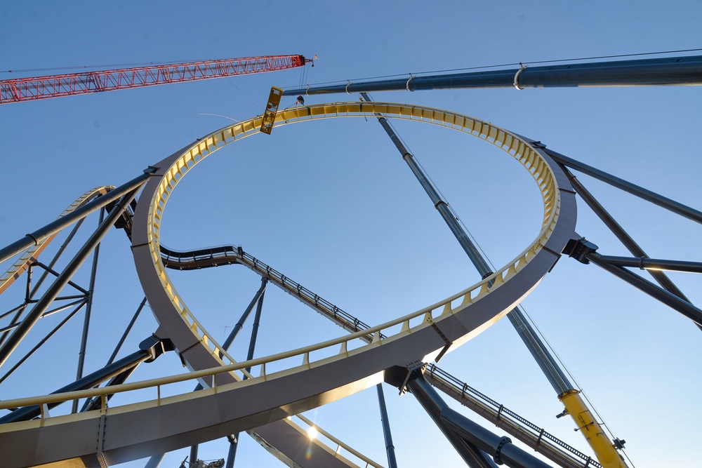 The new attraction is set to be the tallest, fastest and longest dive coaster in the world, featuring a 309-foot lift, 285-foot 95-degree drop (Six Flags Over Texas)