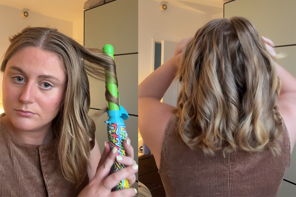 I’d suggest considering a different curler if you have longer hair (Lucy Smith/The Independent)