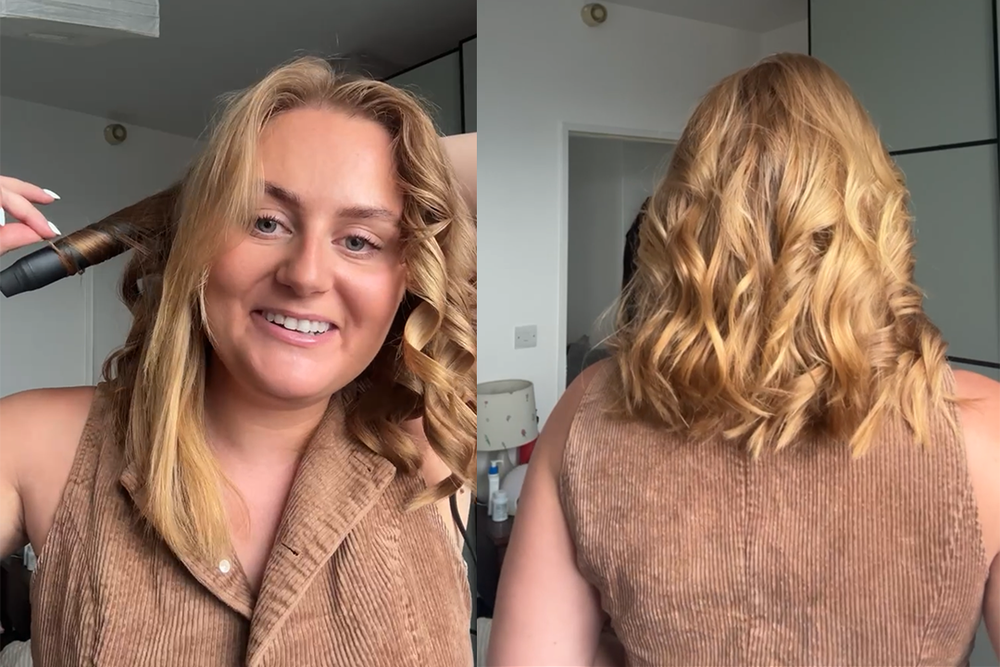 The slightly oval barrel gives the curls a more relaxed, imperfect finish (Lucy Smith/The Independent)