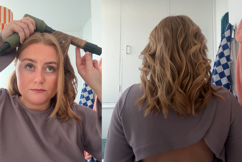 The shape of the conical barrel is really handy for long hair (Lucy Smith/The Independent)