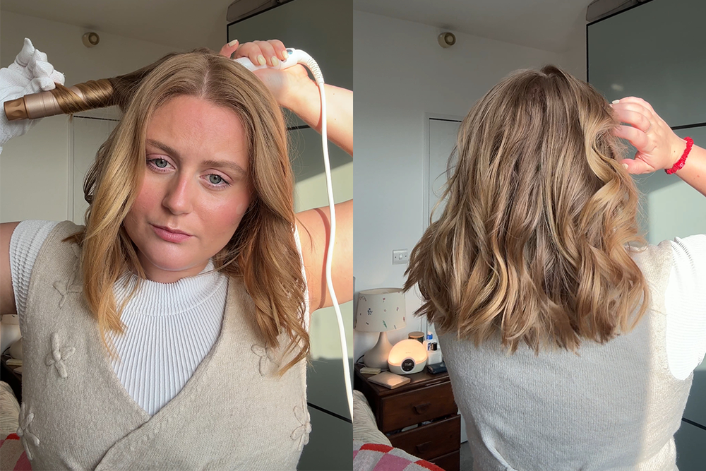 I achieved a feathery and tousled look in around 15 minutes (Lucy Smith/The Independent)