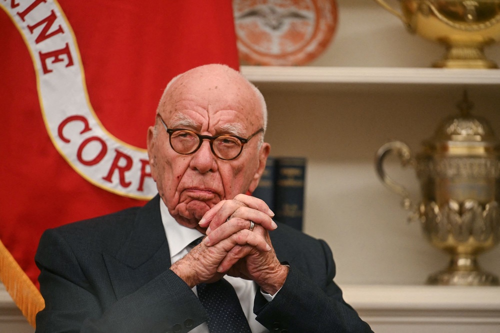 Guilfoyle reportedly dialed up billionaire media mogul Rupert Murdoch, asking him to take down The Wall Street Journal’s articles about her. Murdoch, chairman emeritus of the Journal’s parent company, News Corp, declined (AFP via Getty Images)