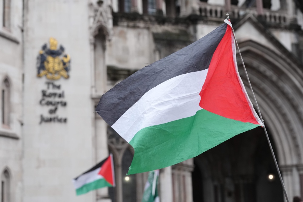 Palestine Action launched with a protest at Elbit Systems’ UK headquarters in London (PA)