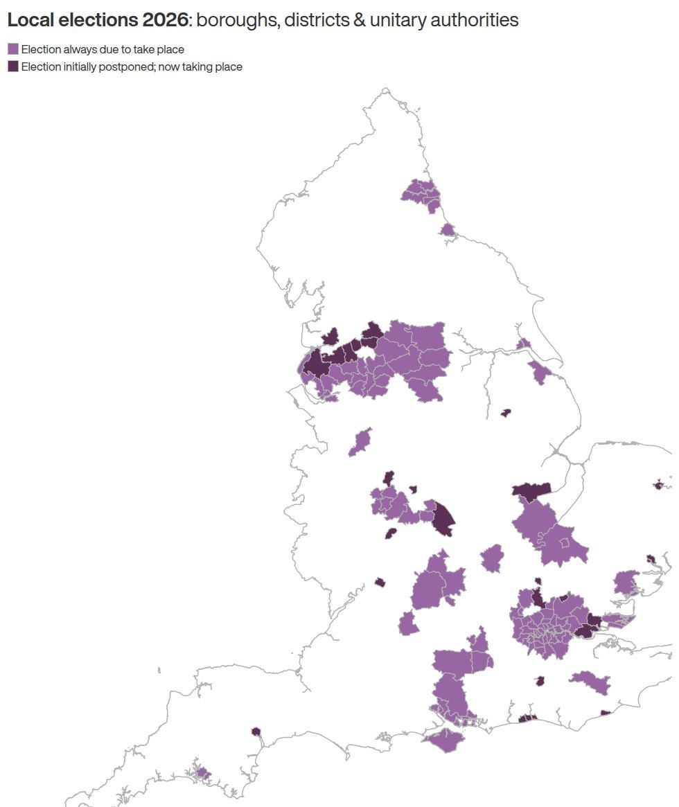 Image from: Local elections 2026: Everything you need to know about crucial vote that could spell the end for Starmer