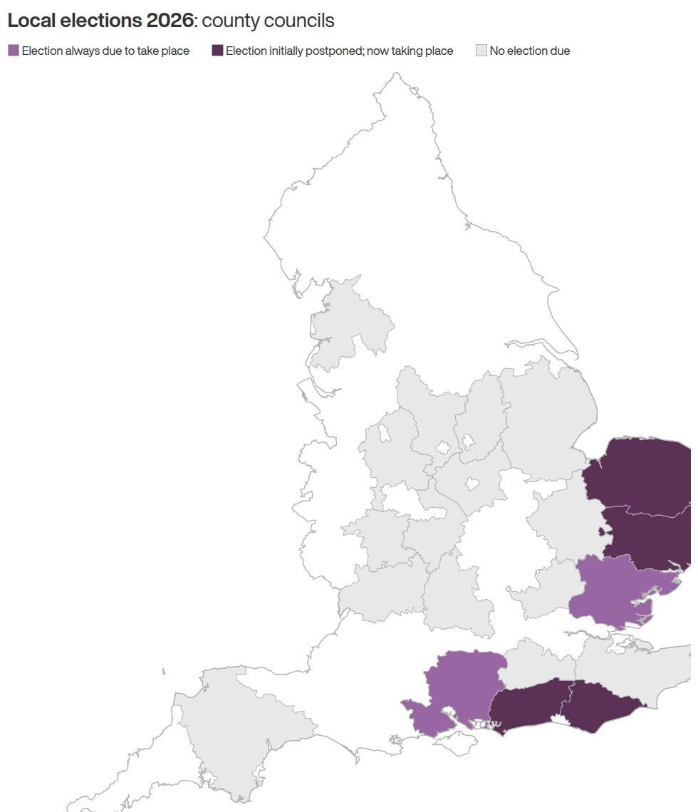 Image from: Local elections 2026: Everything you need to know about crucial vote that could spell the end for Starmer