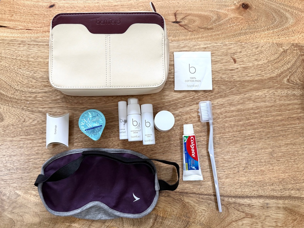 Cathay Pacific amenity kit (Annabel Grossman)