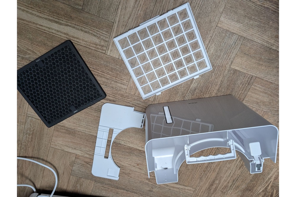 You can vacuum your dehumidifier filters for a quick clean (Joanne Lewsley/The Independent)