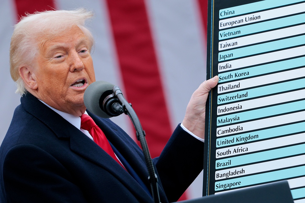 Economists have found that most of Trump’s tariffs, counter to what the White House says, have been paid for by American companies and consumers (Getty Images)