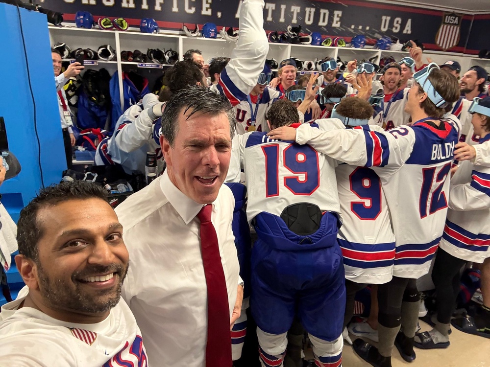 Patel reportedly angered the president when he chugged alcohol in celebration with the victorious U.S. men’s Olympic hockey team (Kash Patel)