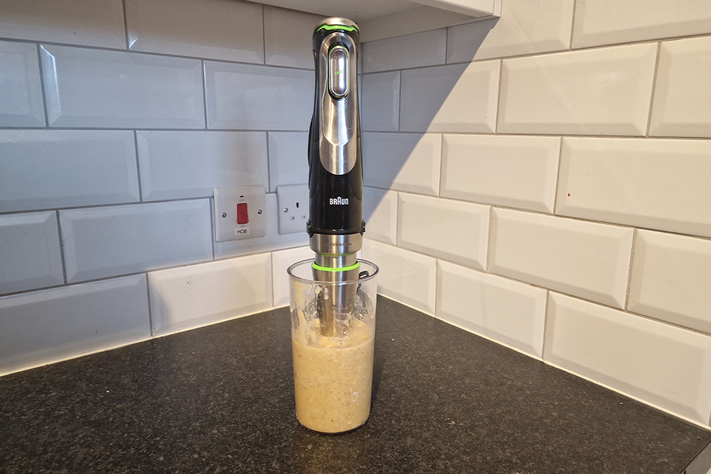 The blade moves up and down for a smoother result (Sarah Finley/The Independent)