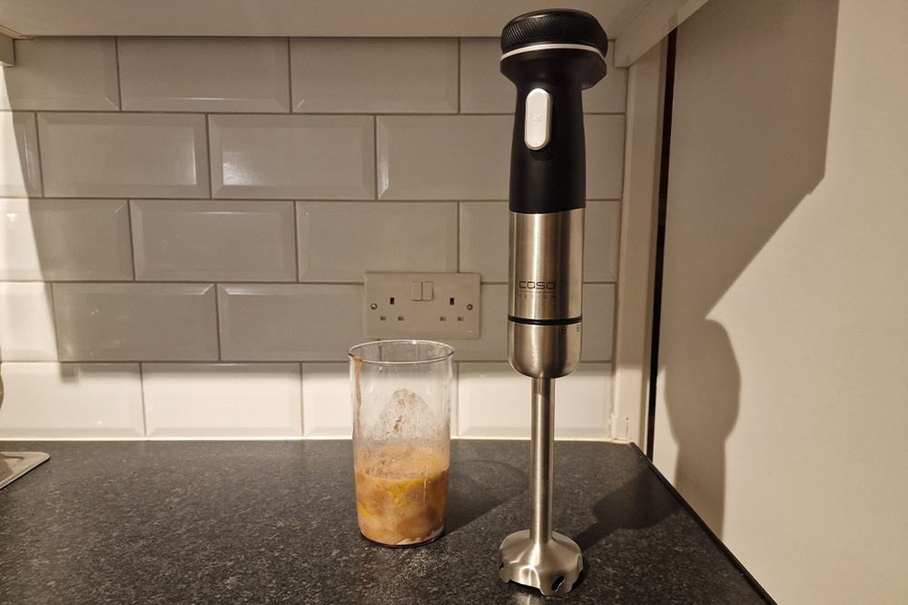 You’ll get around 30 minutes of blending on one charge (Sarah Finley/The Independent)